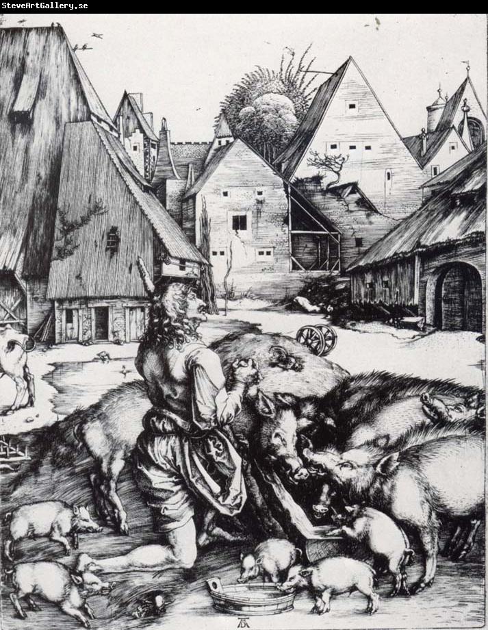 Albrecht Durer The Prodigal Son Amid the Swine